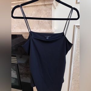 COS black strap tank top